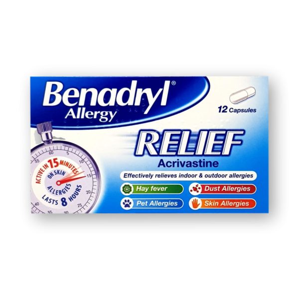 Benadryl Allergy Relief Capsules 12's