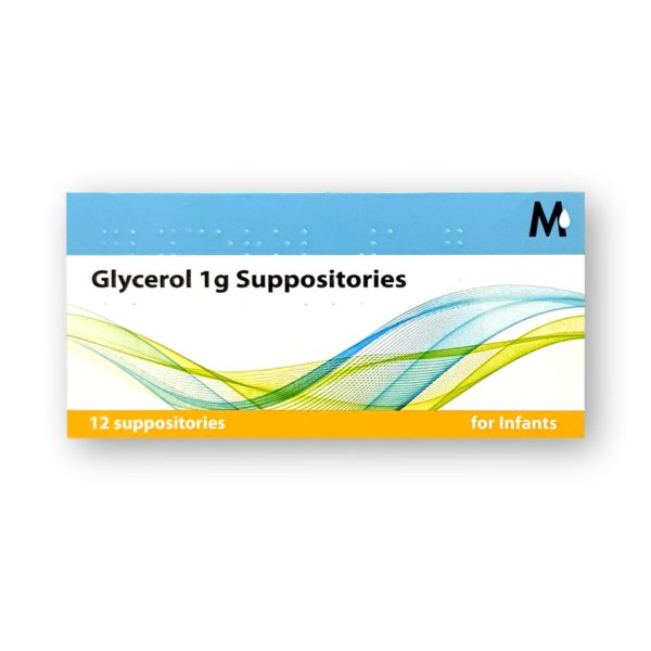 Glycerol 1g Infants Suppositories 12's