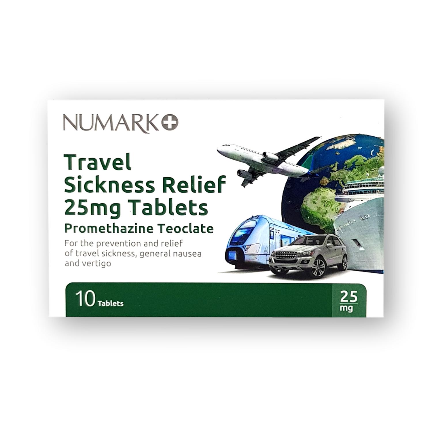 Numark Travel Sickness Relief 25mg Tablets 10 s Welfare Pharmacy UK