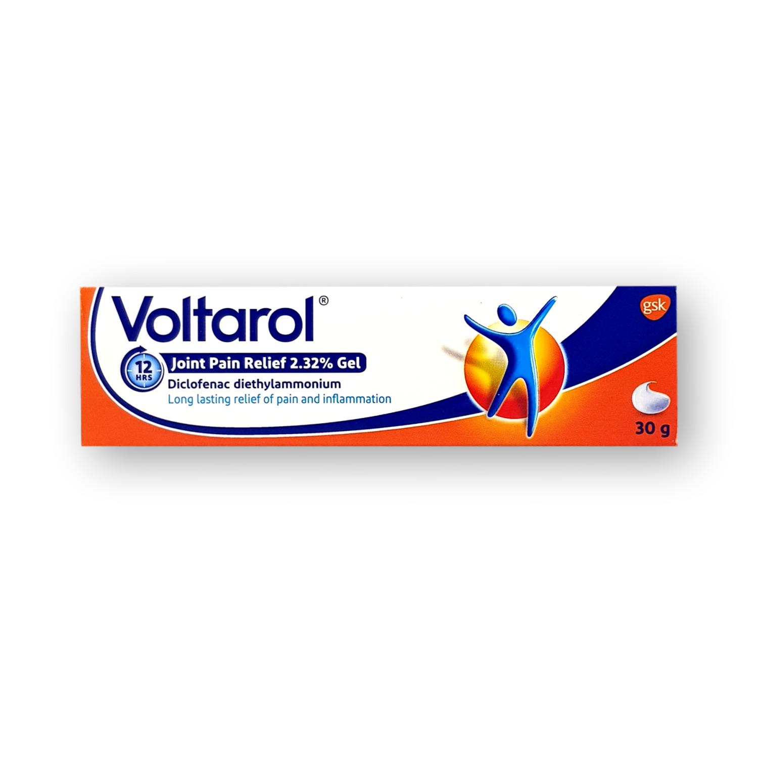 Voltarol 12 Hour Joint Pain Relief 2.32% Gel 30g – Welfare Pharmacy UK