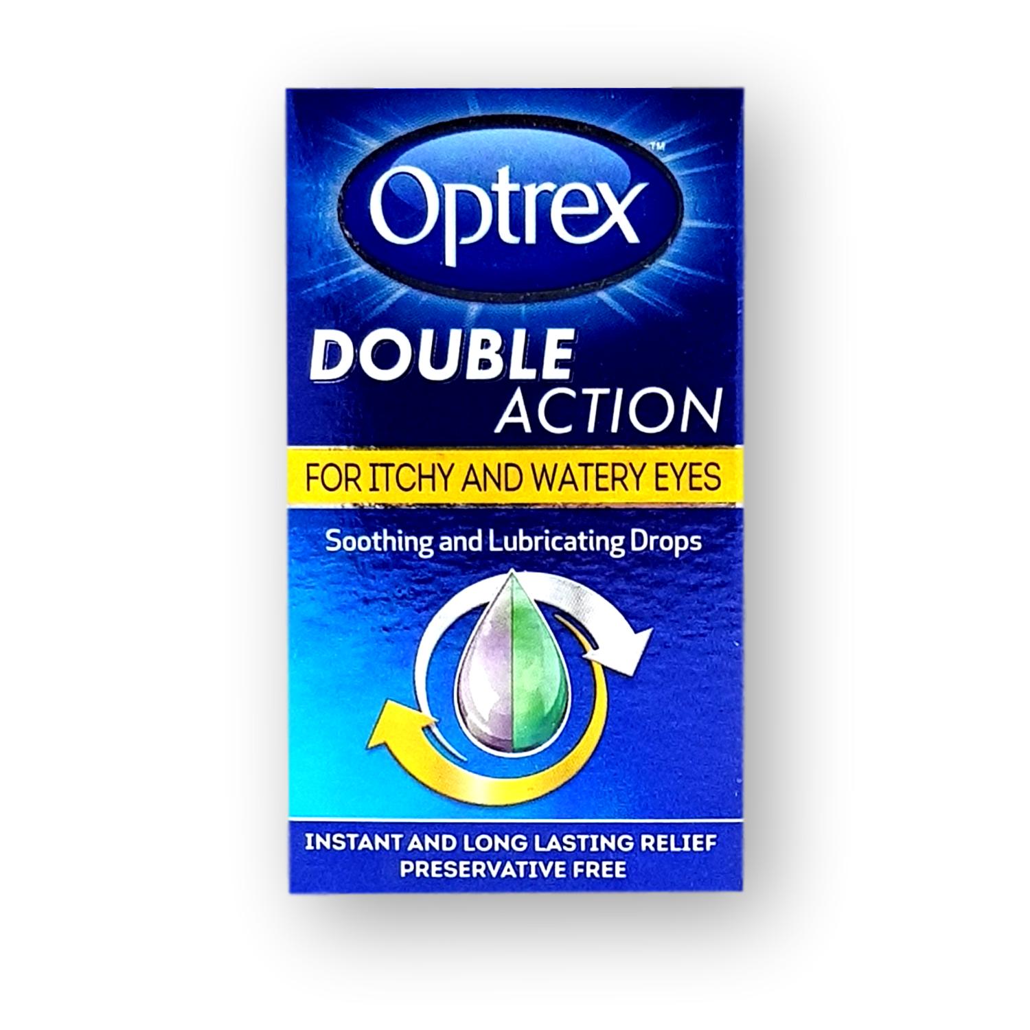 Optrex Double Action For Itchy And Watery Eyes Drops 10ml – Welfare ...