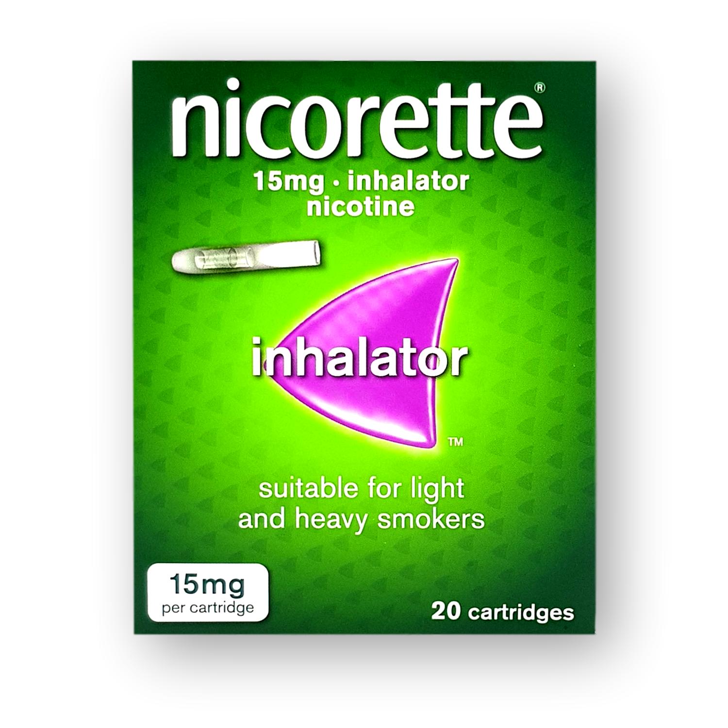 Nicorette 15mg Inhalator Cartridges 20’s – Welfare Pharmacy UK