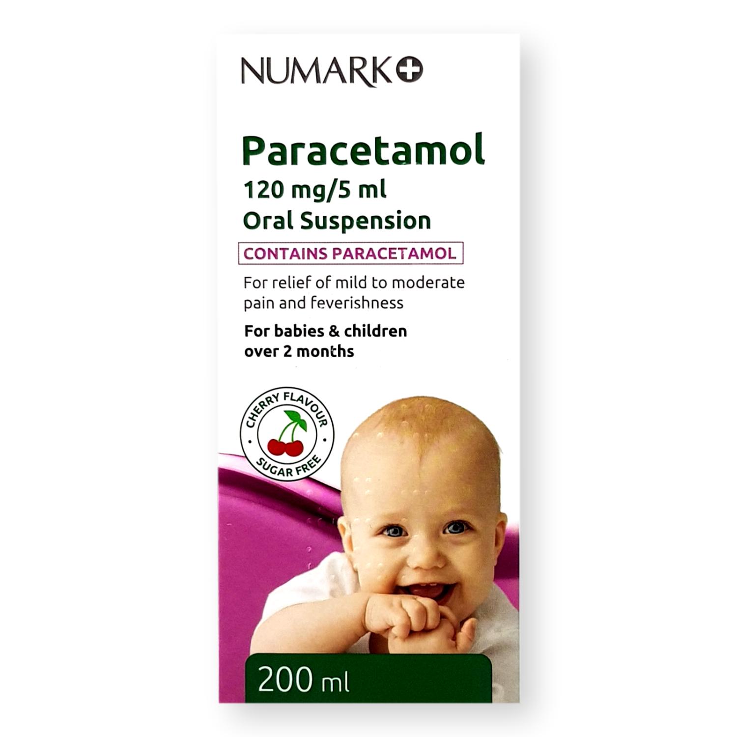 Numark Paracetamol 120mg 5ml Oral Suspension Sugar Free 200ml Welfare