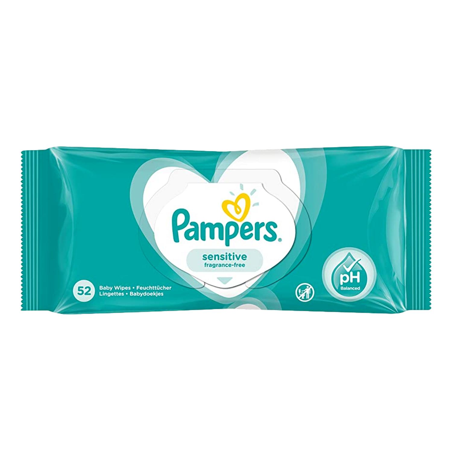 Pampers sensitive sales fragrance free wipes